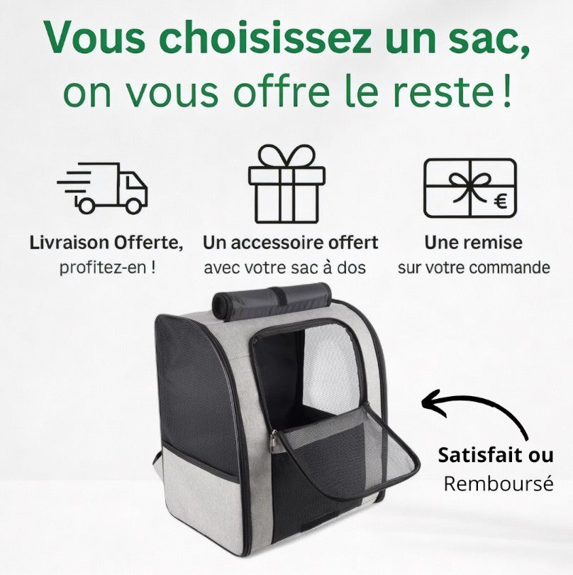 Sac à dos pour chien et chat GrandConfort – Havresacs