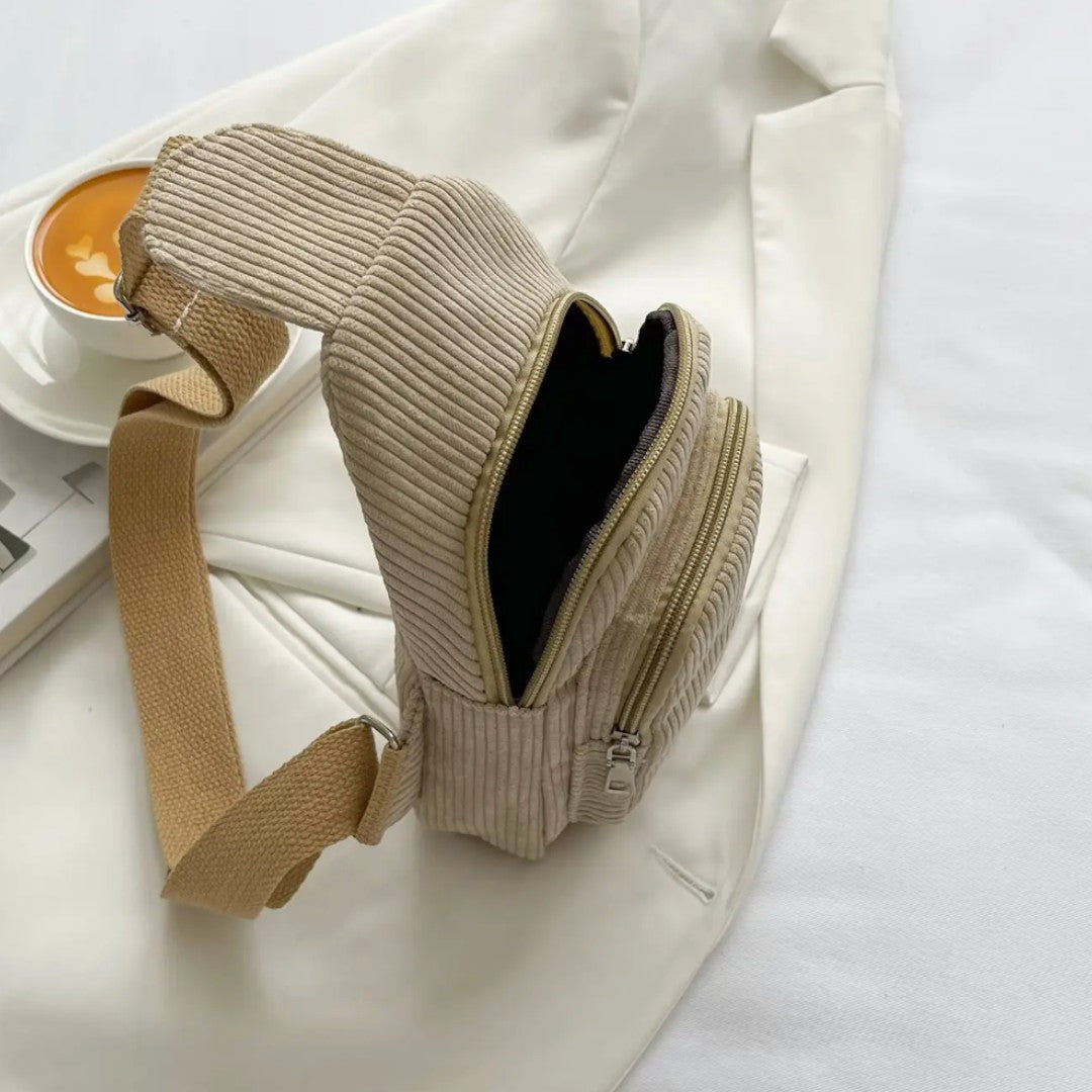 Sac bandoulière velours femme léger – CosyCord – Havresacs