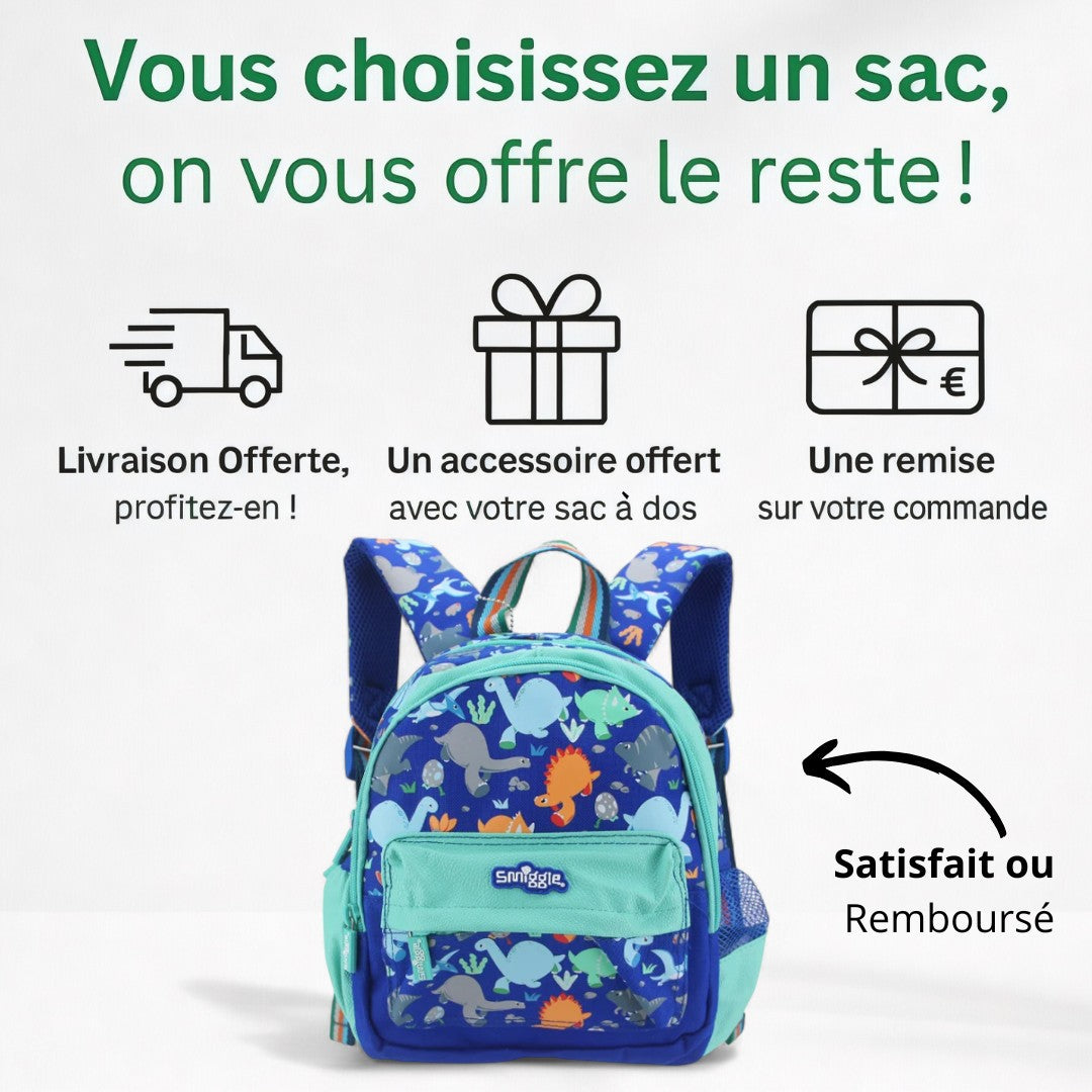 Cartable Garçon Maternelle CP - Dinosaures & Confort | Havresacs