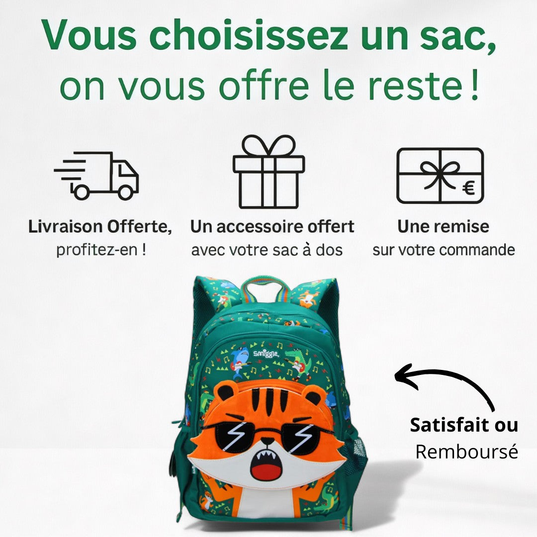 Cartable Maternelle Et CP Tigre - Fun & résistant | Havresacs