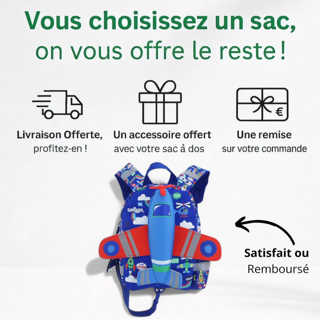 Cartable CP Garçon Fusée - Confort & Aventure | Havresacs