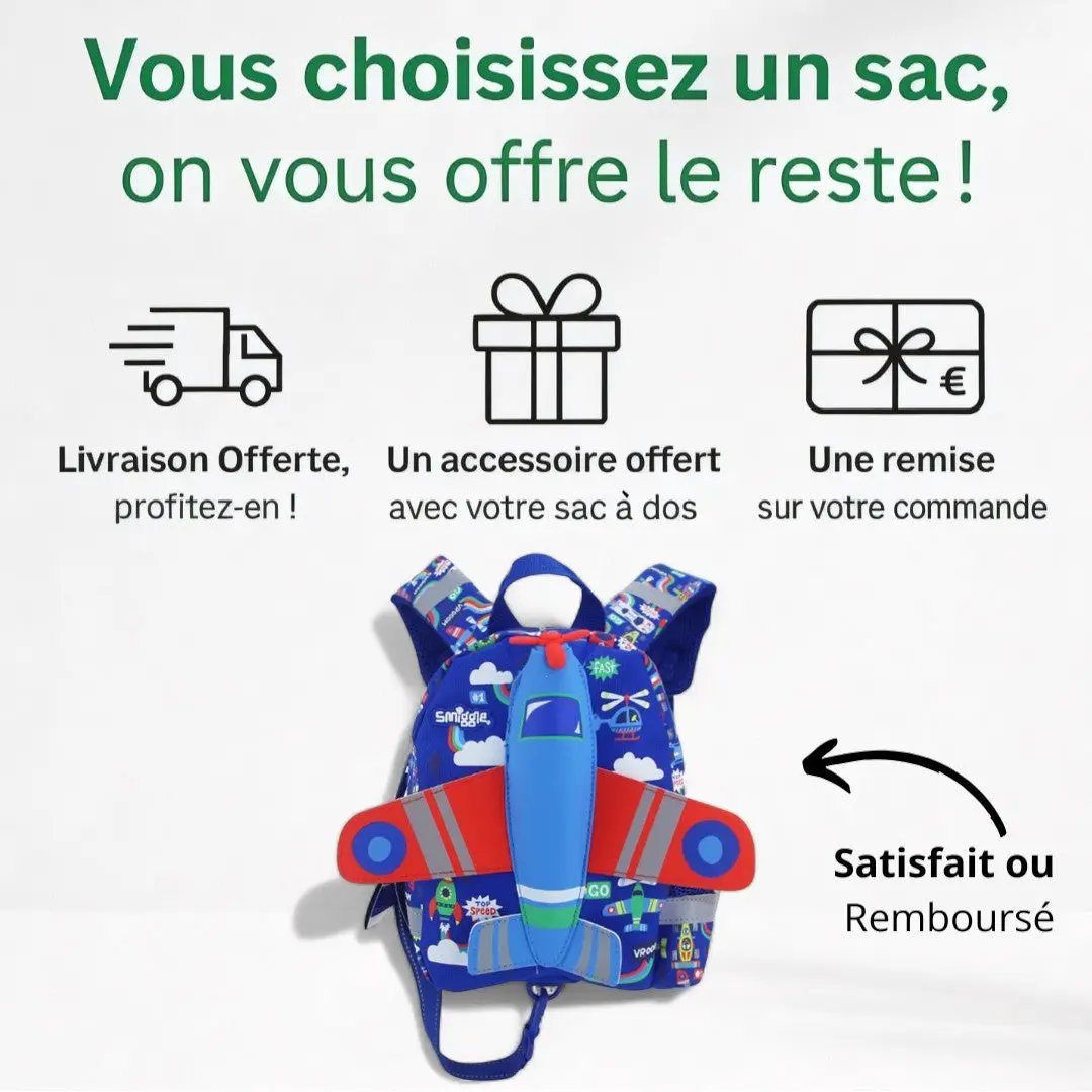 Cartable CP Garçon Fusée - Confort et Aventure | Havresacs HavreSacs