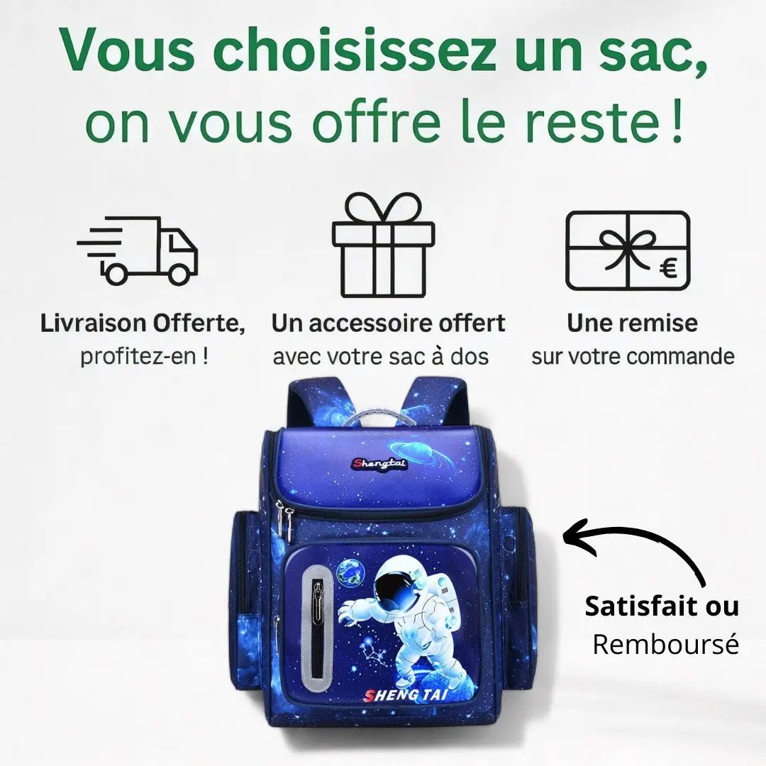 Cartable CP Garçon Astronaute - Étanche/Confortable | Havresacs HavreSacs