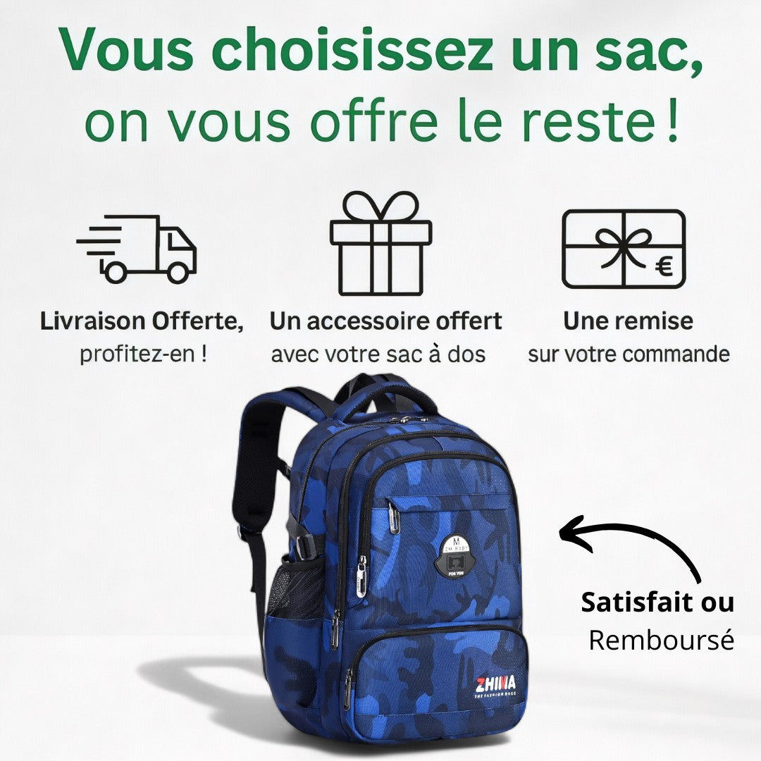 Cartable CP Étanche Enfant - Confort & Protection | Havresacs