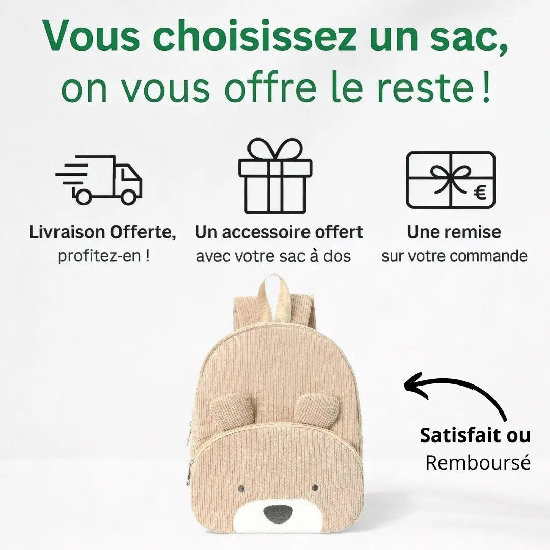 Cartable Maternelle Ourson - Confort et Douceur | Havresacs HavreSacs