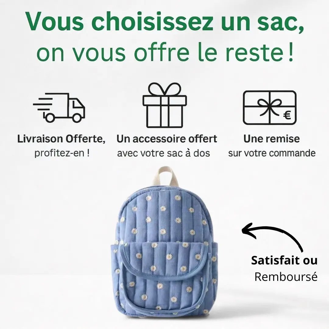 Cartable Fille Maternelle Marguerites - Printanier | Havresacs HavreSacs