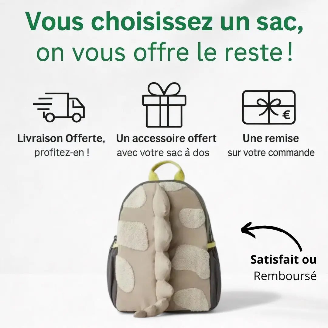 Cartable Enfant Dinosaure - Pratique et Amusant | Havresacs HavreSacs