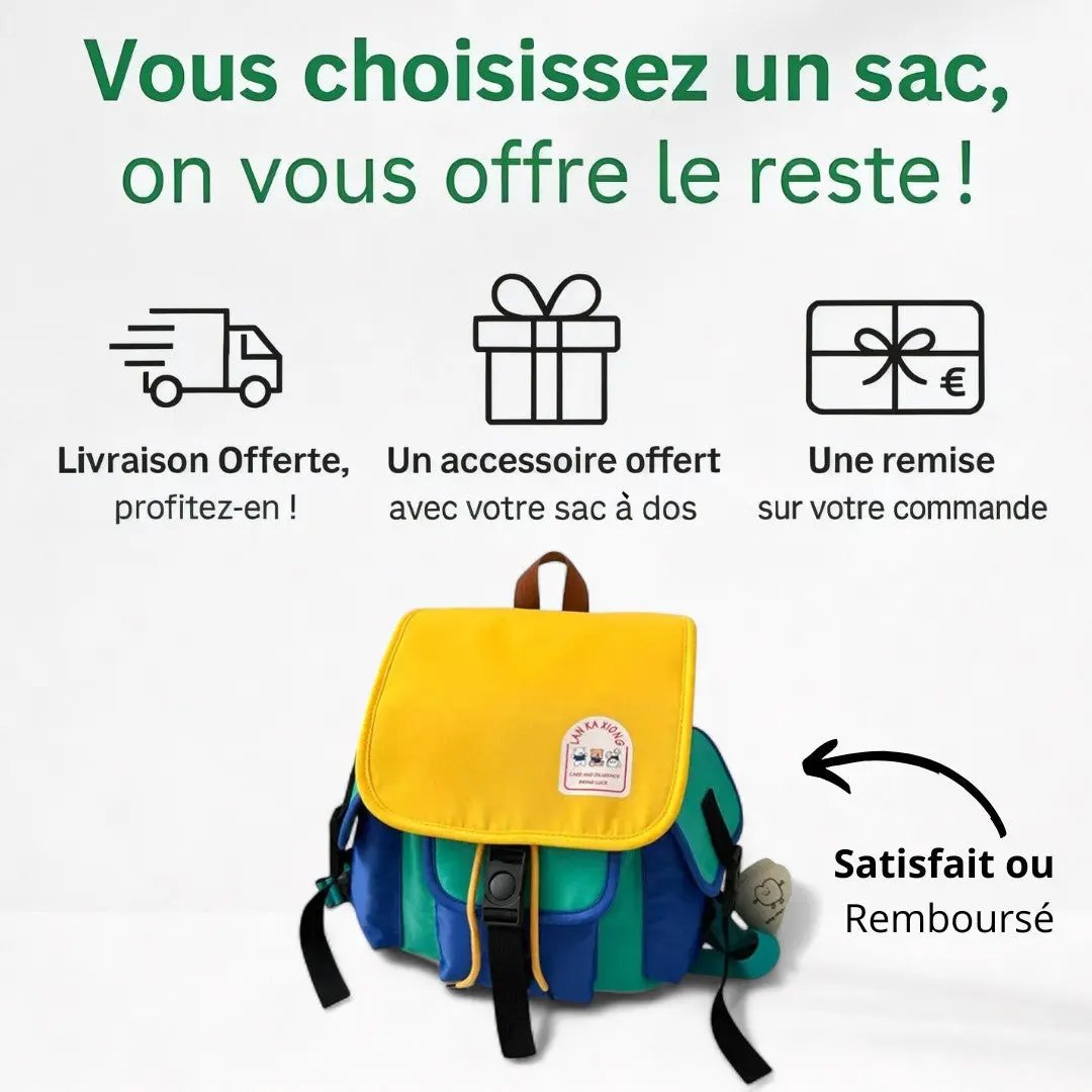 Cartable Enfant Maternelle & CP - Léger et Coloré | Havresacs HavreSacs
