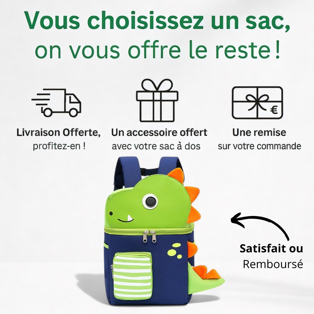 Cartable Enfant Maternelle Dinosaure - Mignon & Résistant | Havresacs