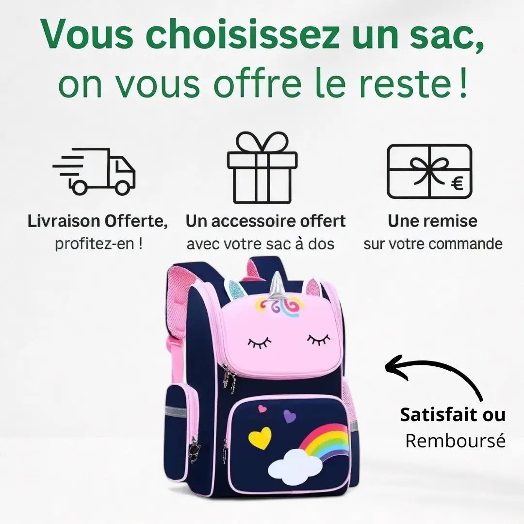 Cartable Etanche Fille CP - Licorne Étanche | Havresacs HavreSacs