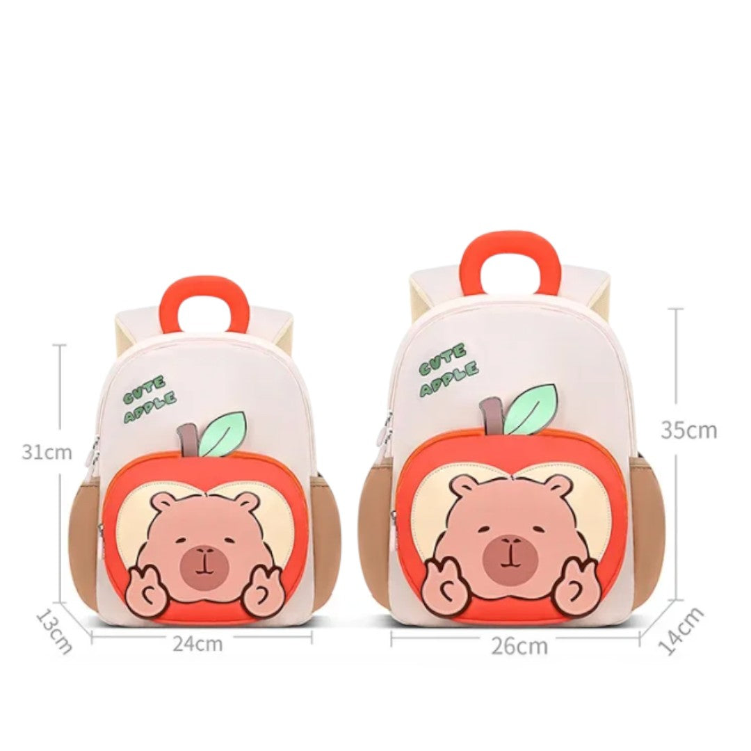 Cartable Enfant Maternelle & CP - Pomme & Capybara | Havresacs