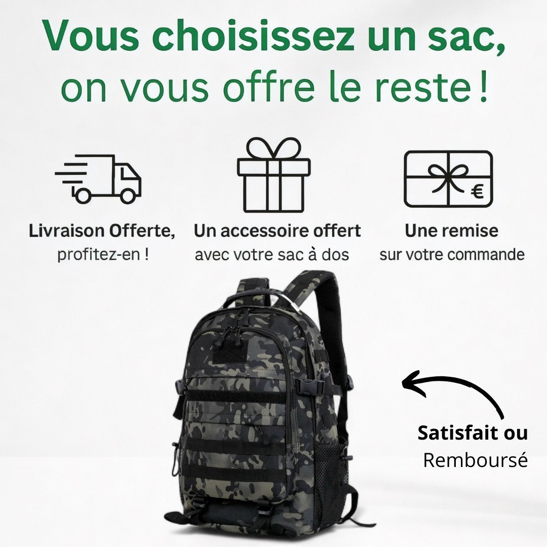 Sac à Dos Militaire Oxford 33L - Camouflage | Havresacs
