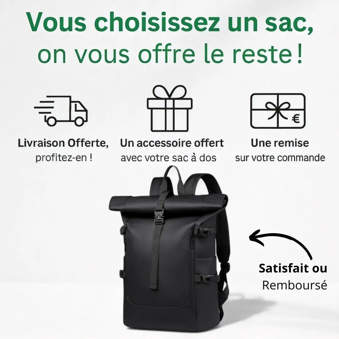 Sac à Dos Étanche Homme 25L - Roll Top Business | Havresacs HavreSacs