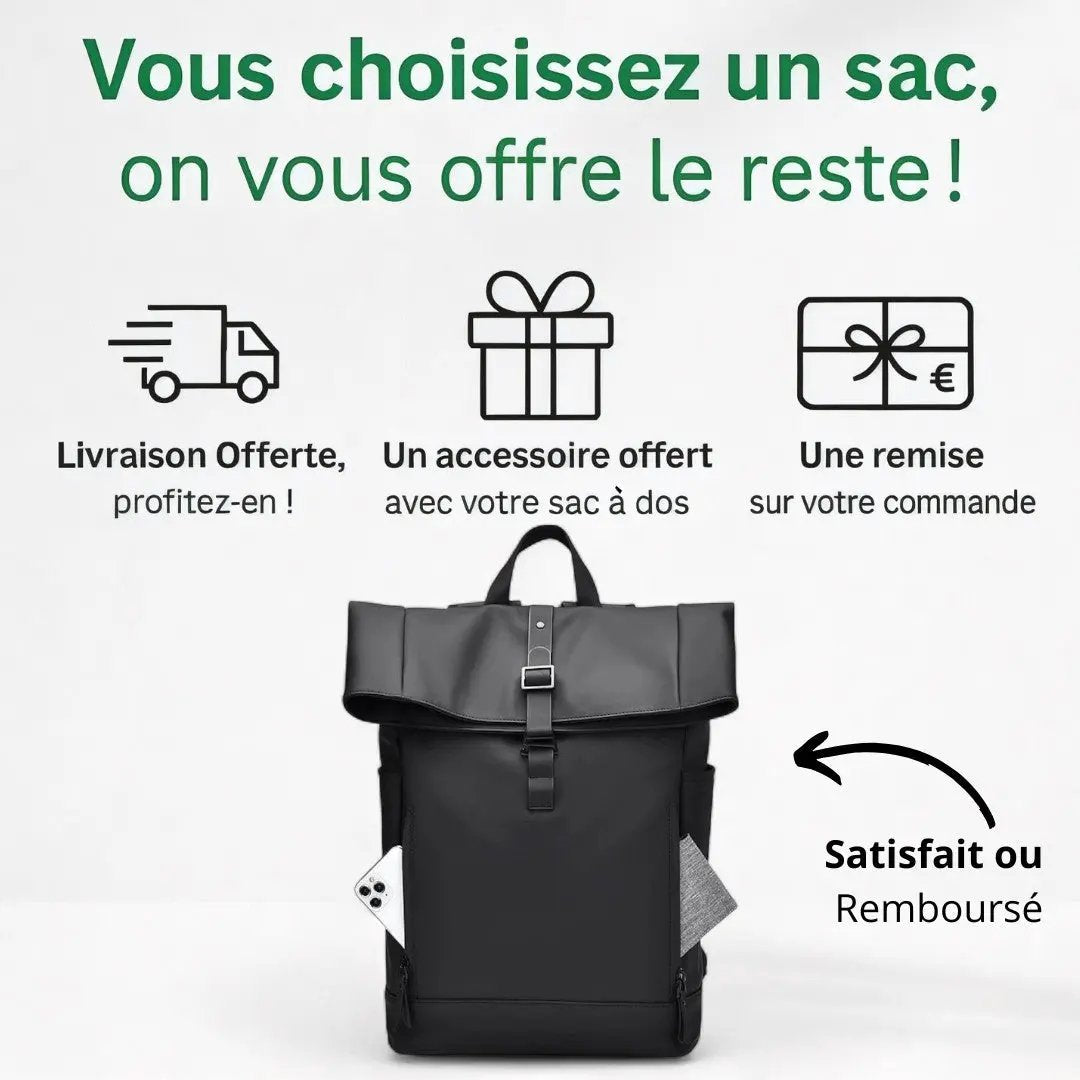 Meilleur Sac à Dos Roll-Top Étanche 20L - Elégant | Havresacs HavreSacs