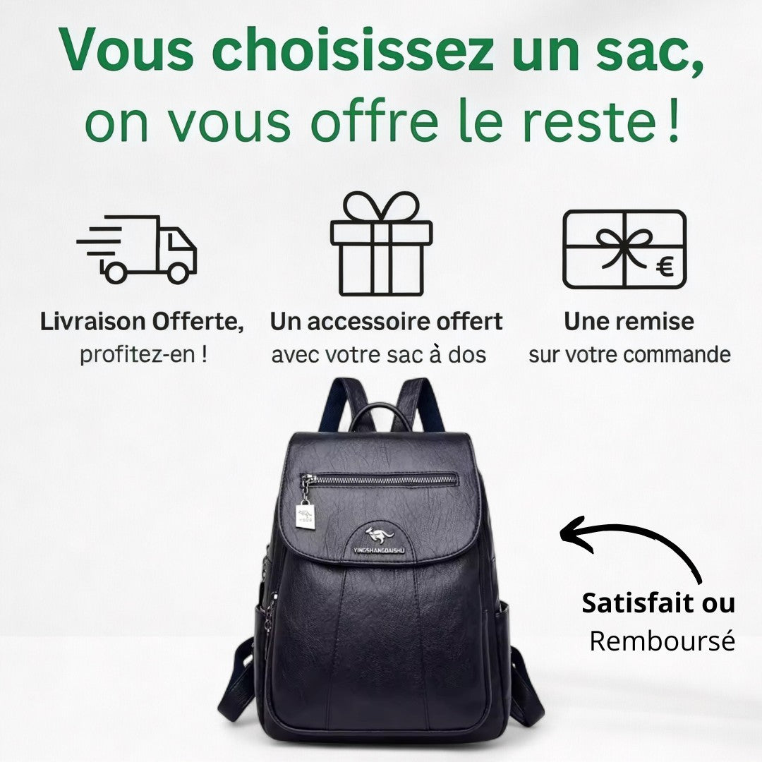 Sac à Dos Femme Cuir PU 15L - Style Vintage | Havresacs