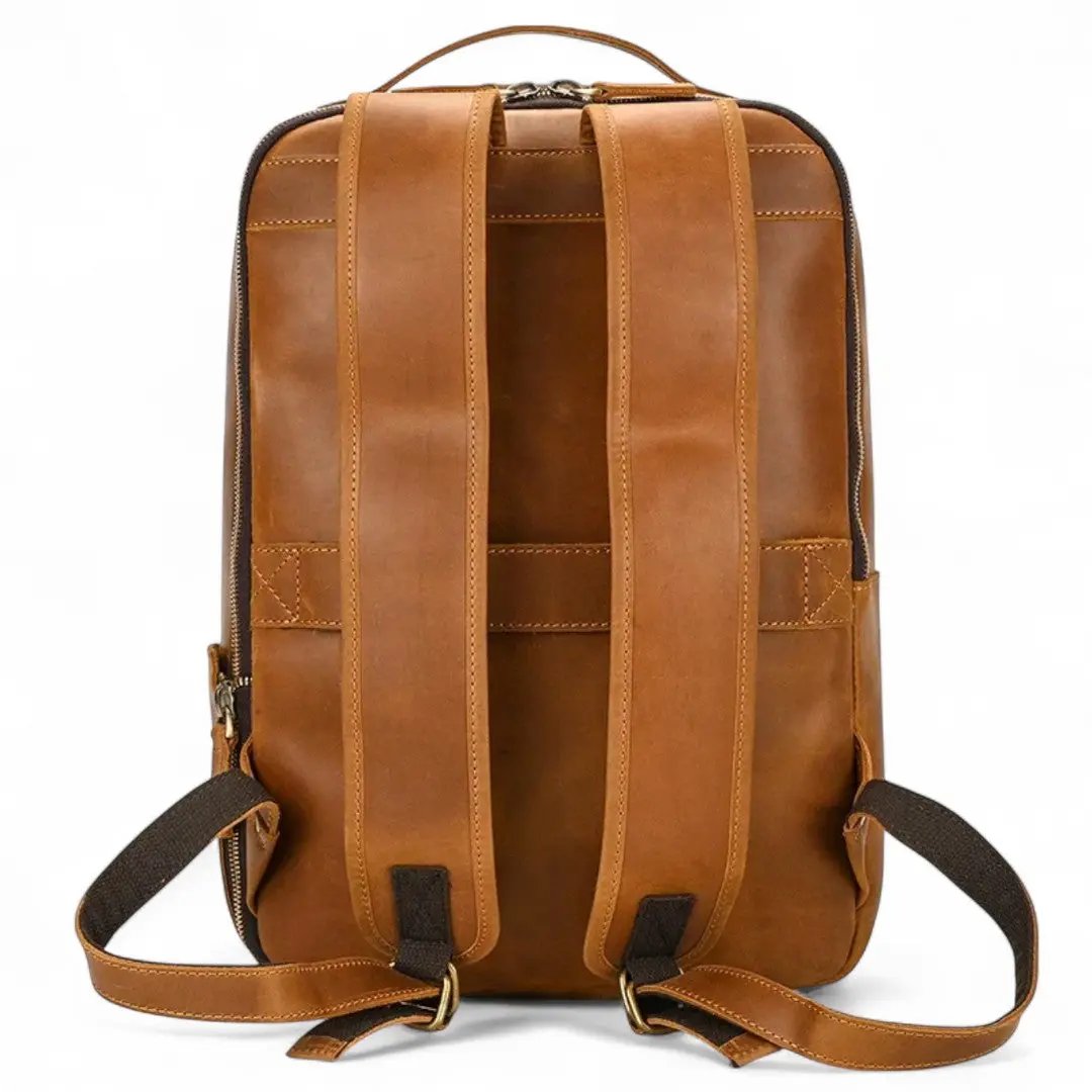 Sac à dos en cuir vintage pour homme tendance, pc 15" - Havresacs - HavreS