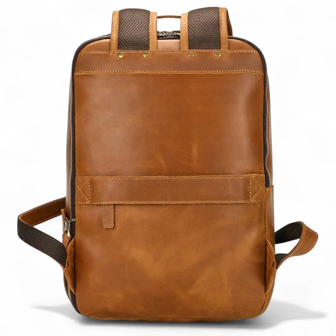 Sac à dos en cuir vintage pour homme tendance, pc 15" - Havresacs - HavreS