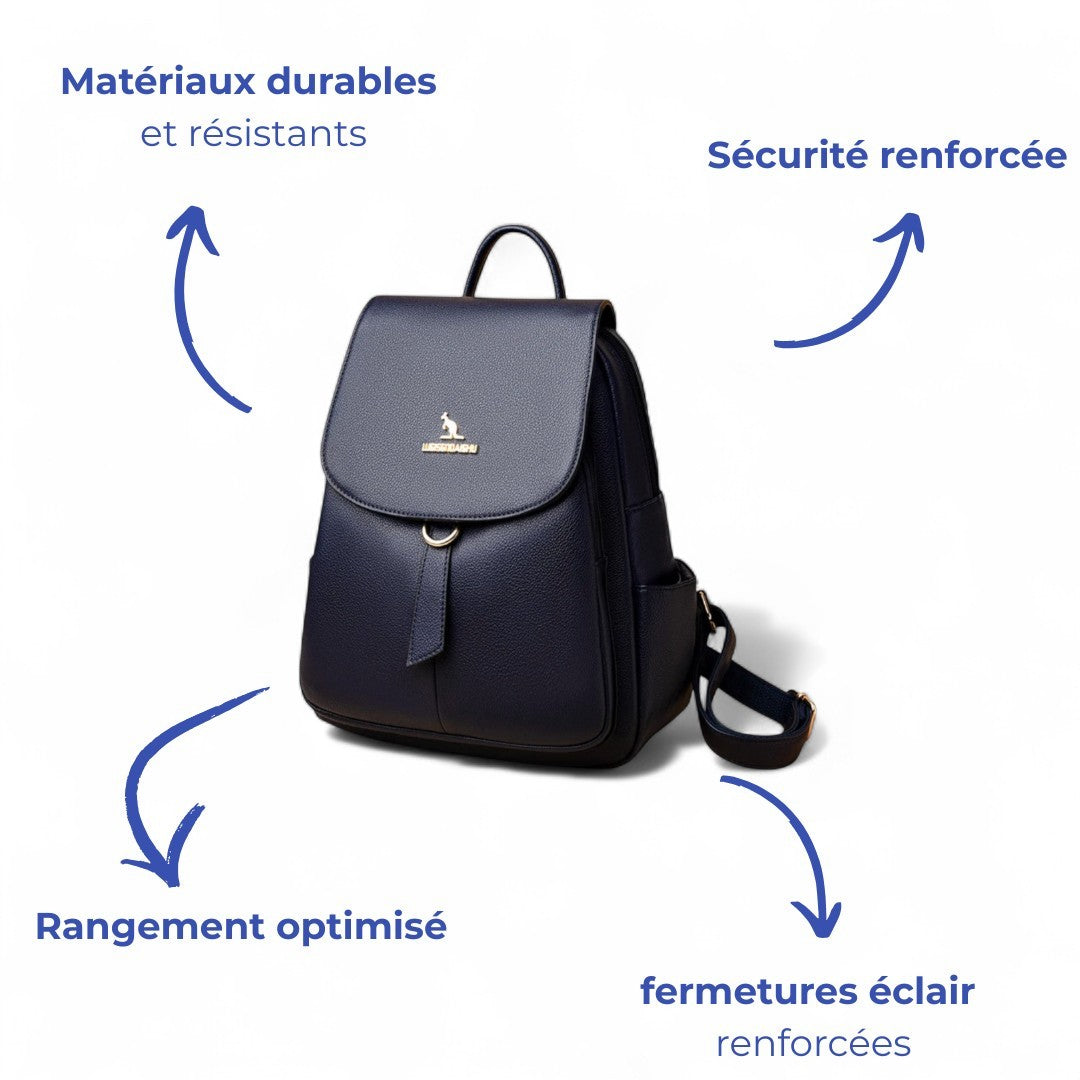 Sac à Dos Femme Cuir 18L - Élégant & Fashion | Havresacs