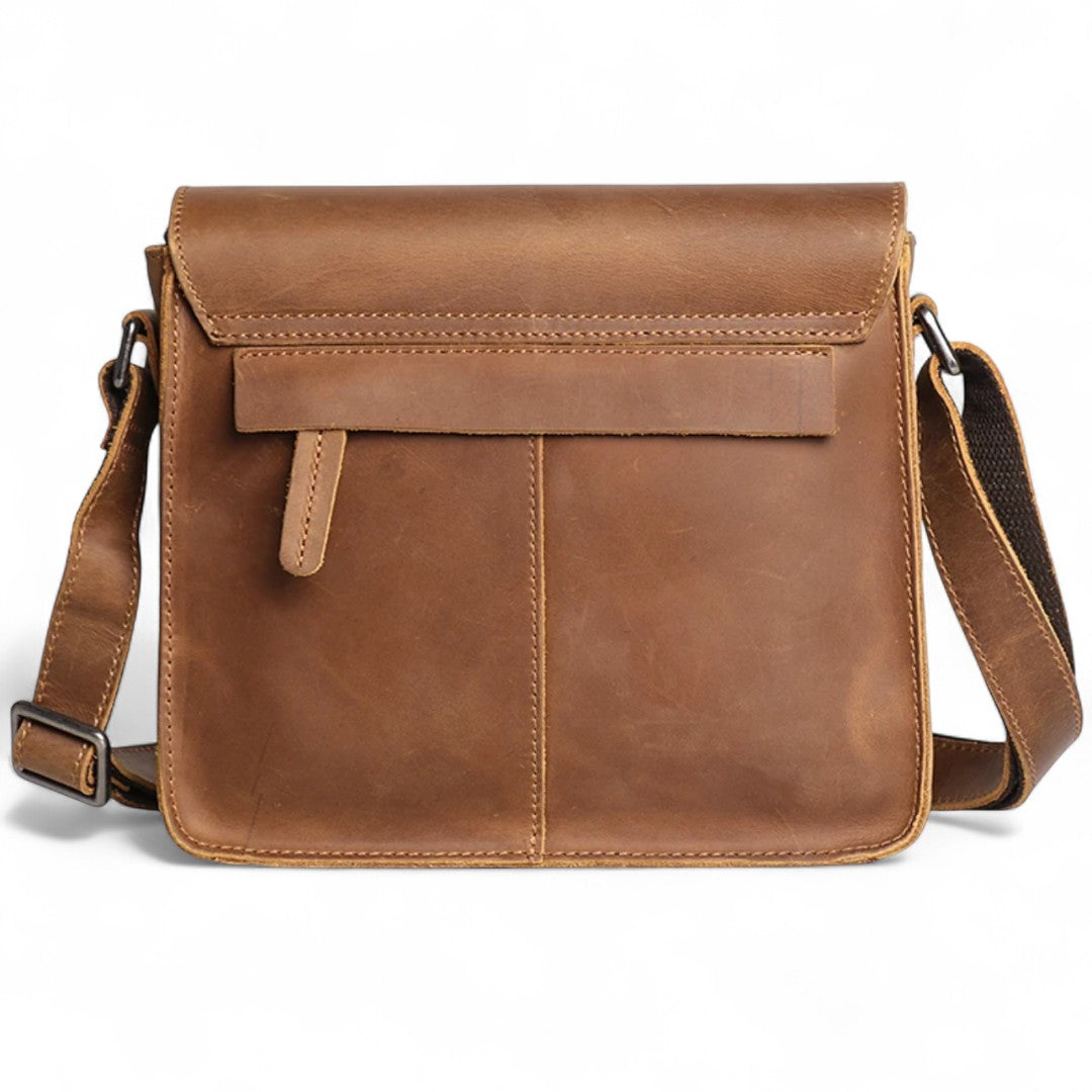 Sac Bandoulière Cuir Véritable Vintage Homme 7L – Chic | Havresacs