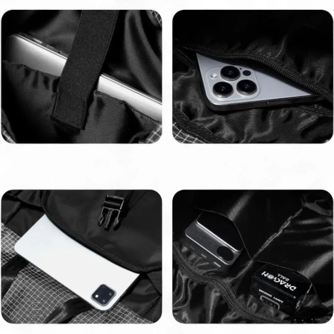 Sac à dos extensible noir de 20 litres étanche et léger – Havresacs - HavreS