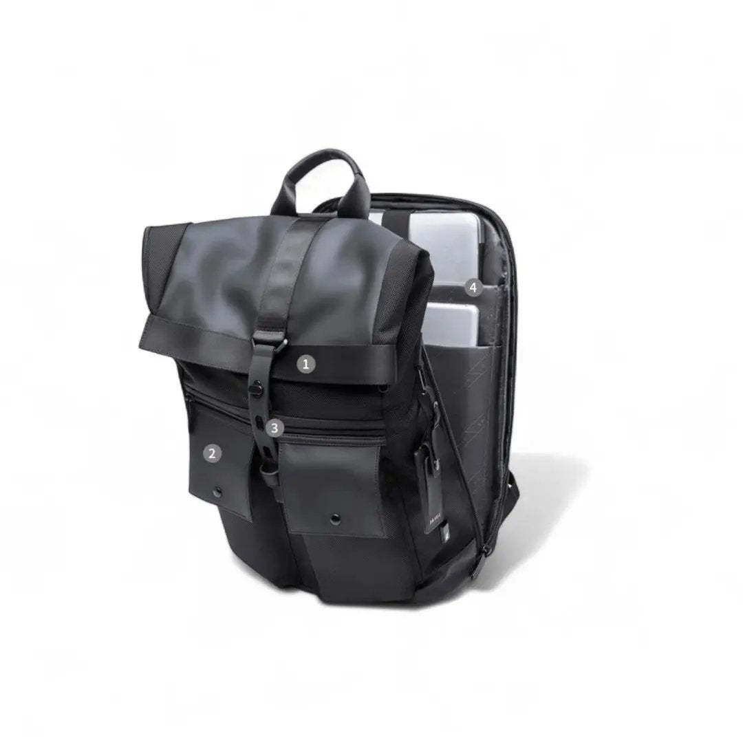Sac à dos homme tendance noir - antivol et étanche - Havresacs - HavreS