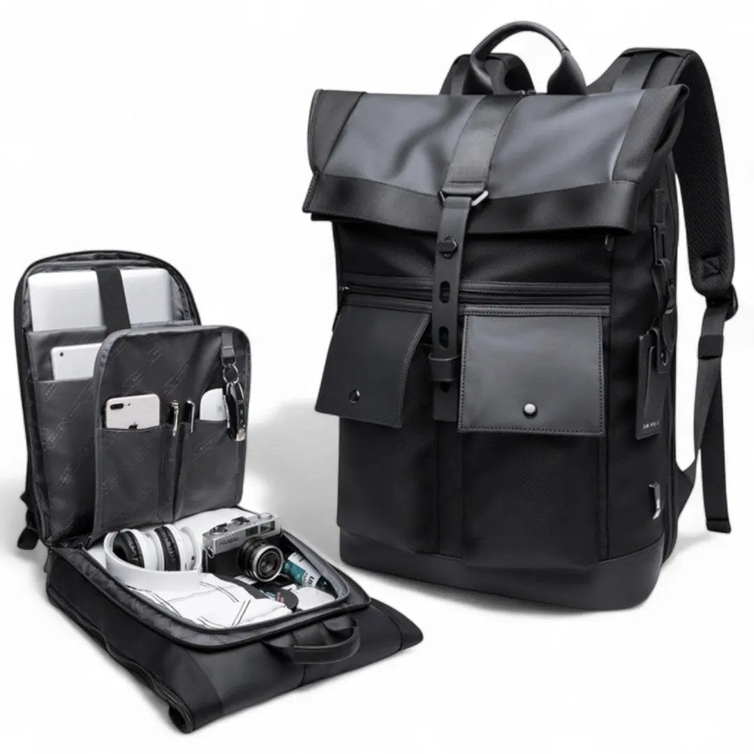 Sac à dos homme tendance noir - antivol et étanche - Havresacs - HavreS