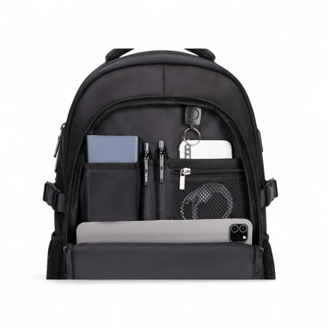 Sac à dos voyage noir de 30L – Étanche, Connecté & PC 15,6" HavreS