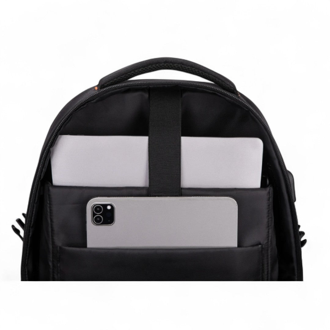 Sac à dos voyage noir de 30L – Étanche, Connecté & PC 15,6" HavreS