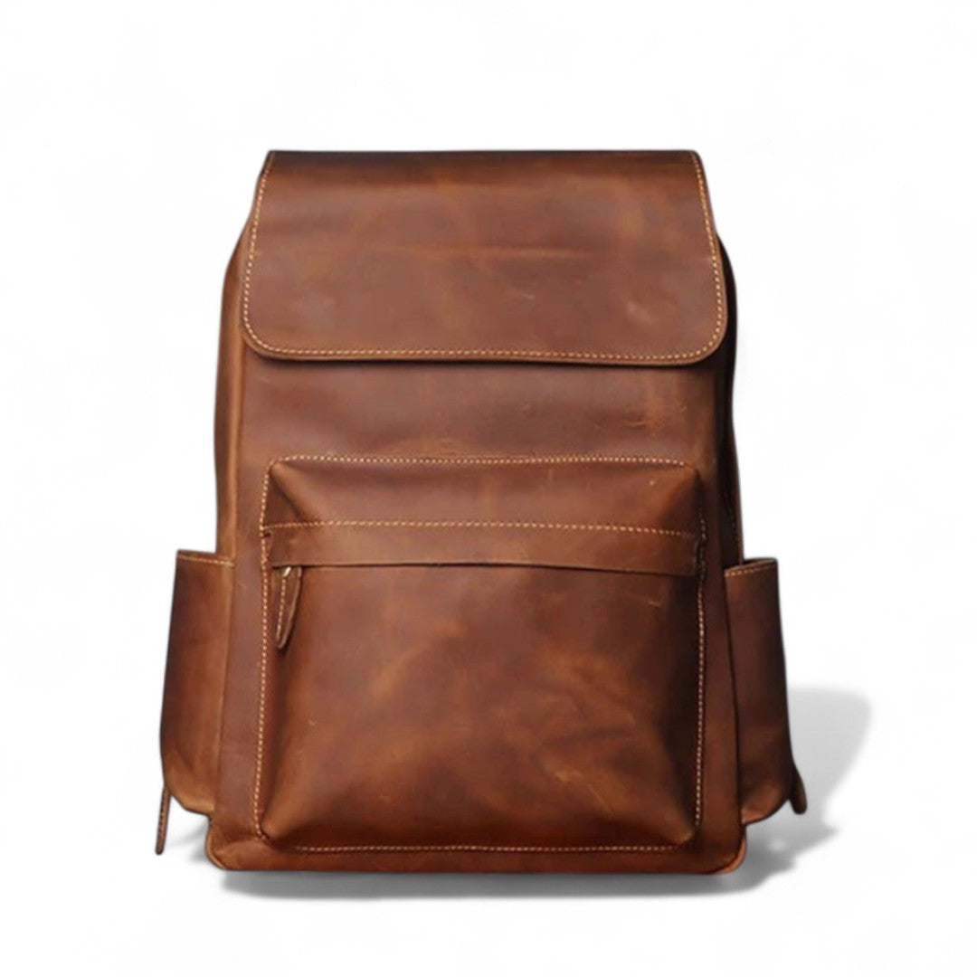 Sac à Dos Cuir Véritable Vintage 15.6’’ Élégant – 20L | Havresacs