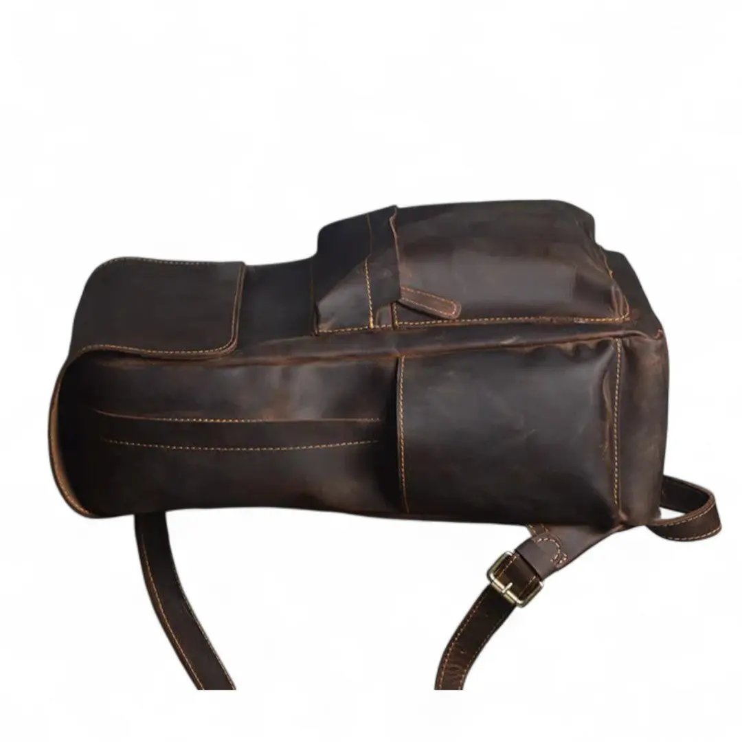 Sac à Dos Cuir Véritable Vintage 15.6’’ Élégant – 20L | Havresacs HavreSacs