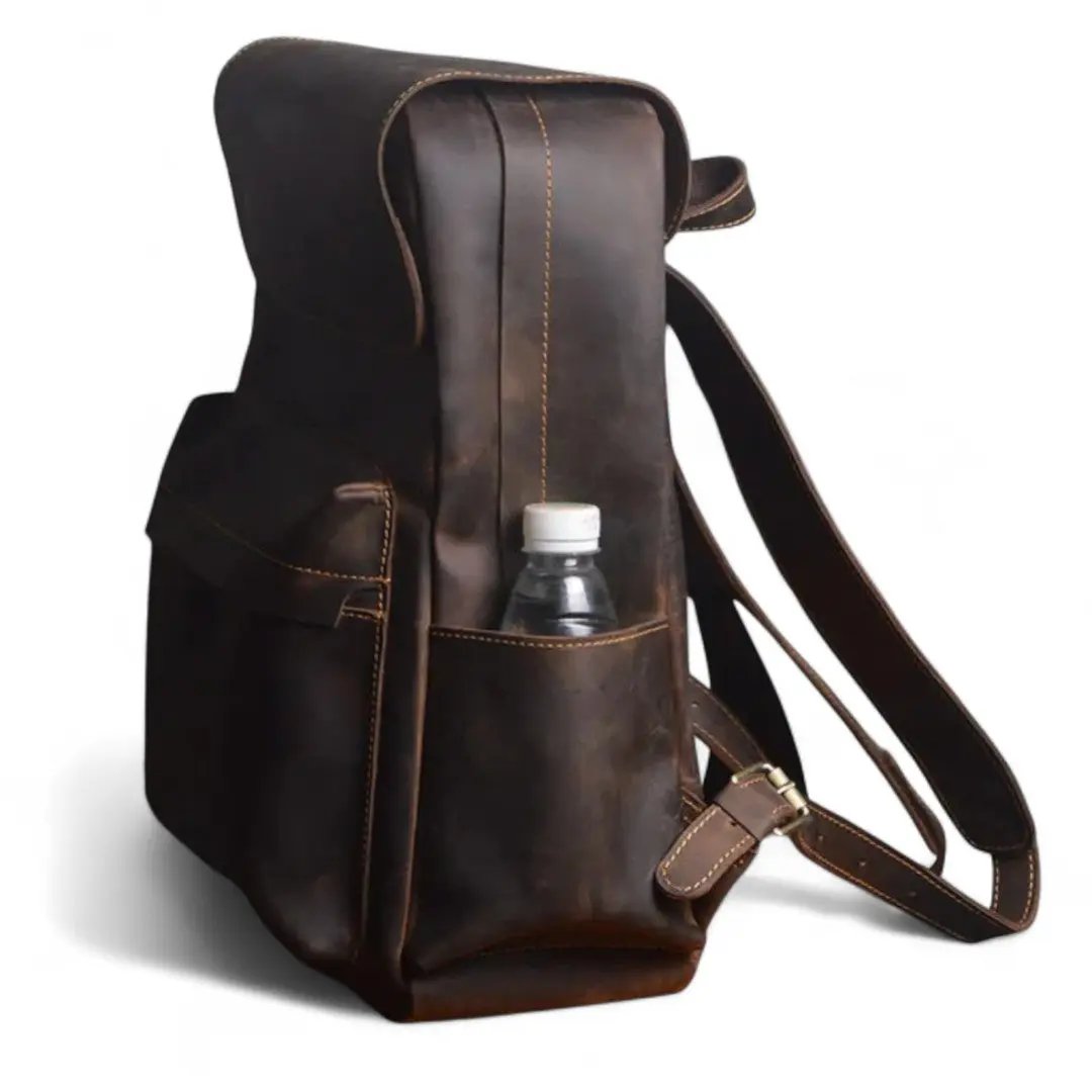 Sac à Dos Cuir Véritable Vintage 15.6’’ Élégant – 20L | Havresacs HavreSacs