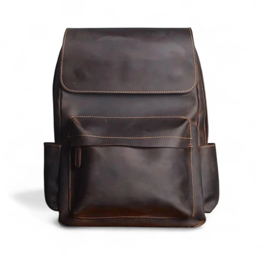 Sac à Dos Cuir Véritable Vintage 15.6’’ Élégant – 20L | Havresacs HavreSacs