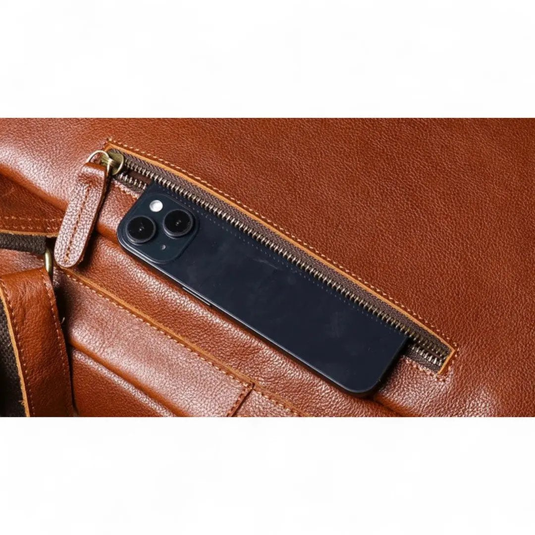 Sac à Dos Cuir Véritable Vintage PC 15’’ Voyage – 20L | Havresacs HavreSacs