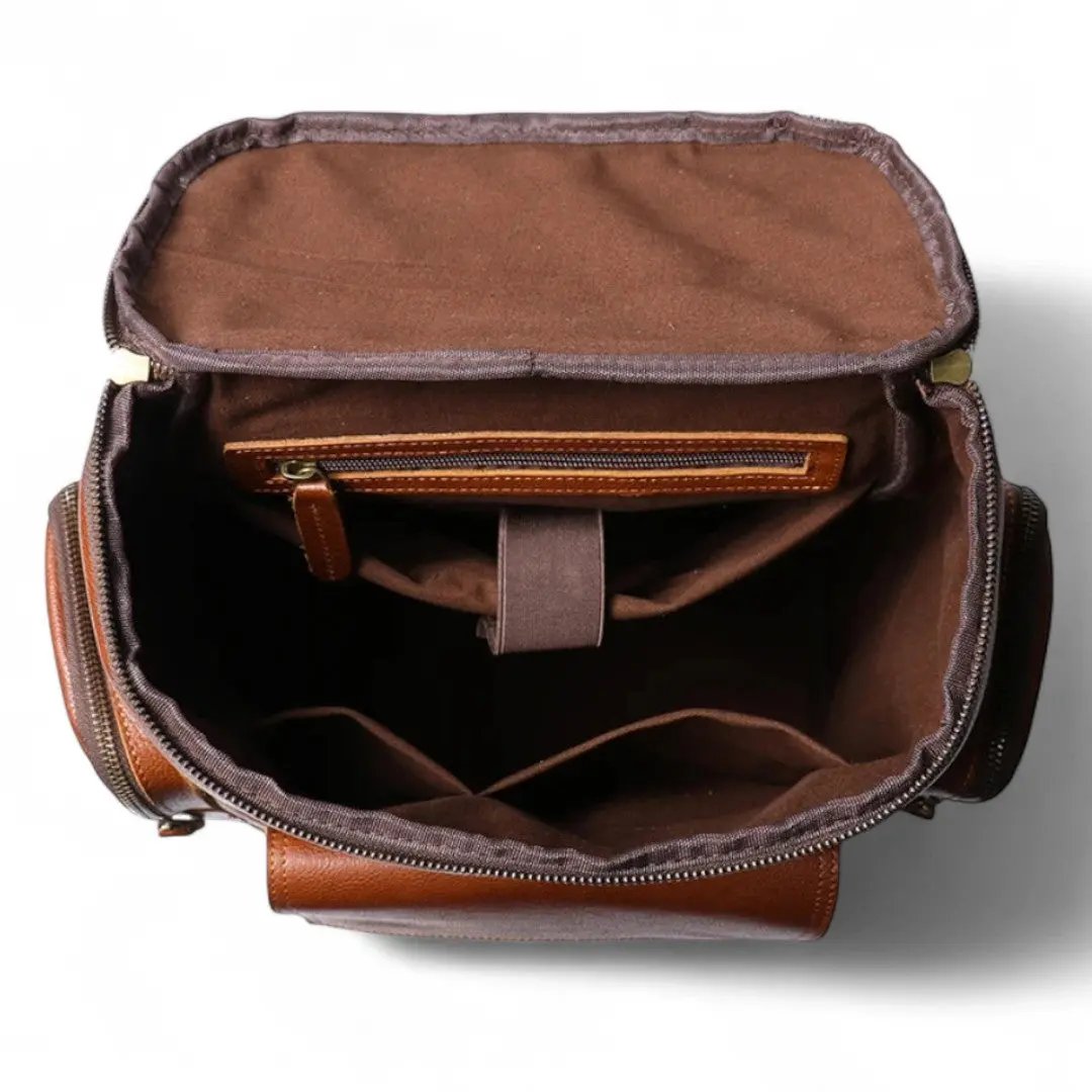 Sac à Dos Cuir Véritable Vintage PC 15’’ Voyage – 20L | Havresacs HavreSacs