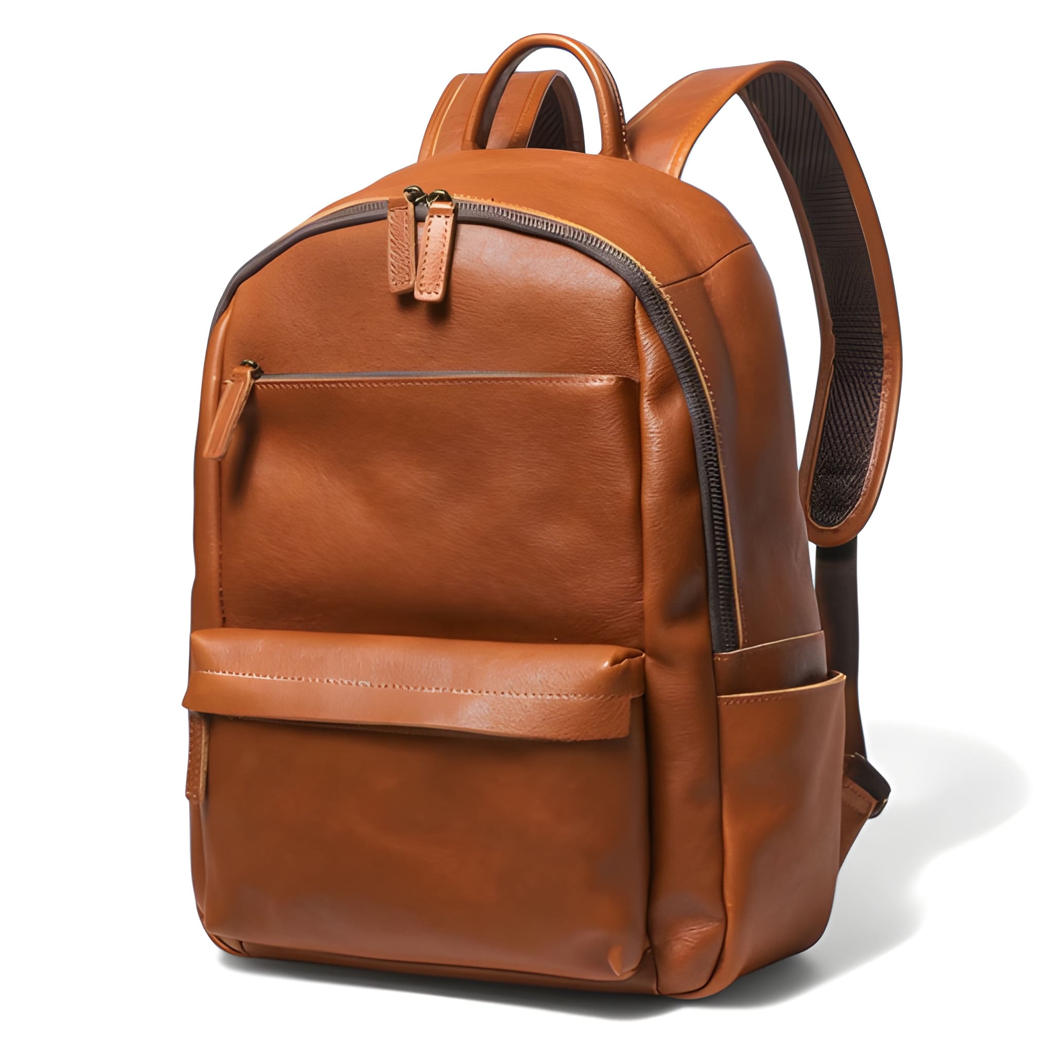 Sac à dos vintage en cuir véritable 18L. Compatible Ordi 14’’