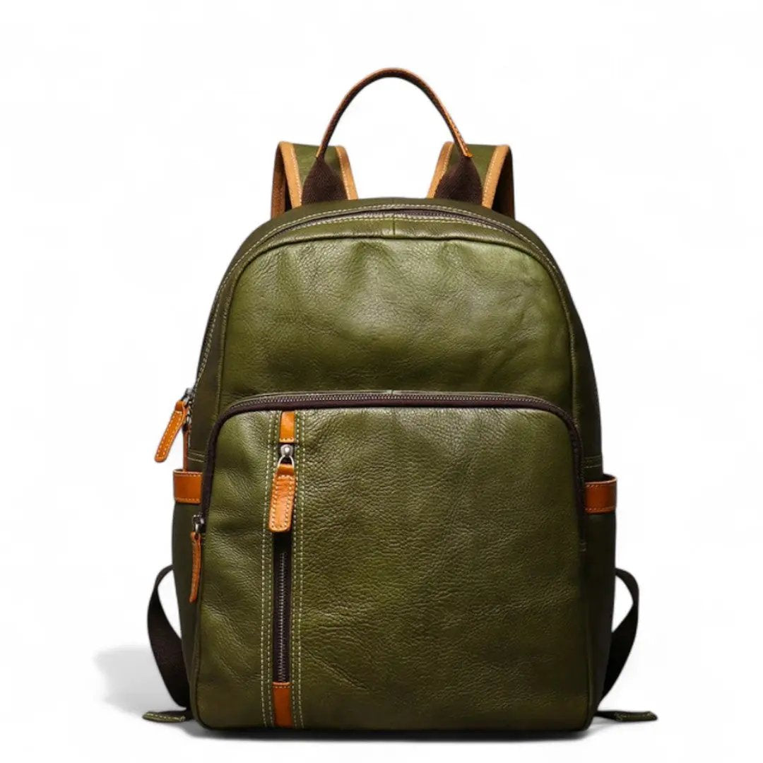 Sac à Dos Cuir Véritable Vintage PC 15’’ Elégant – 20L | Havresacs HavreSacs