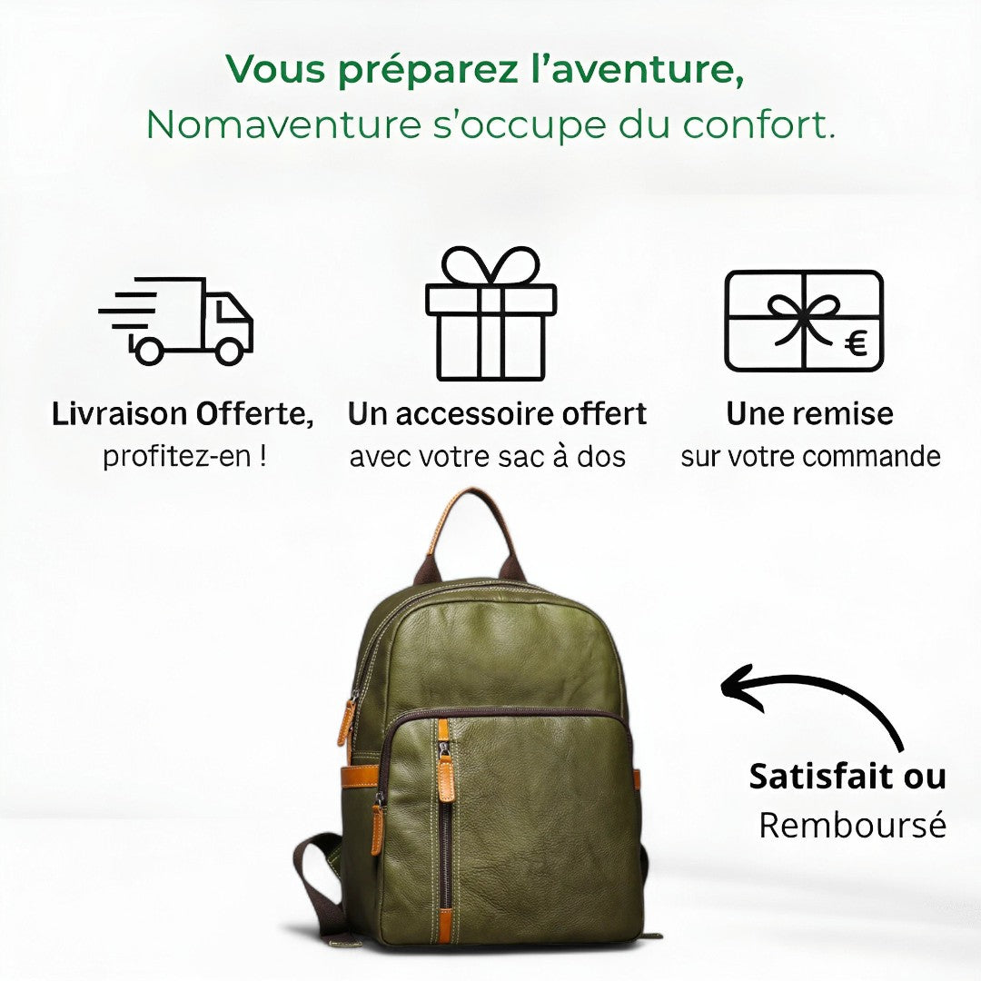 Sac à Dos Cuir Véritable Vintage PC 15’’ Elégant – 20L | Havresacs