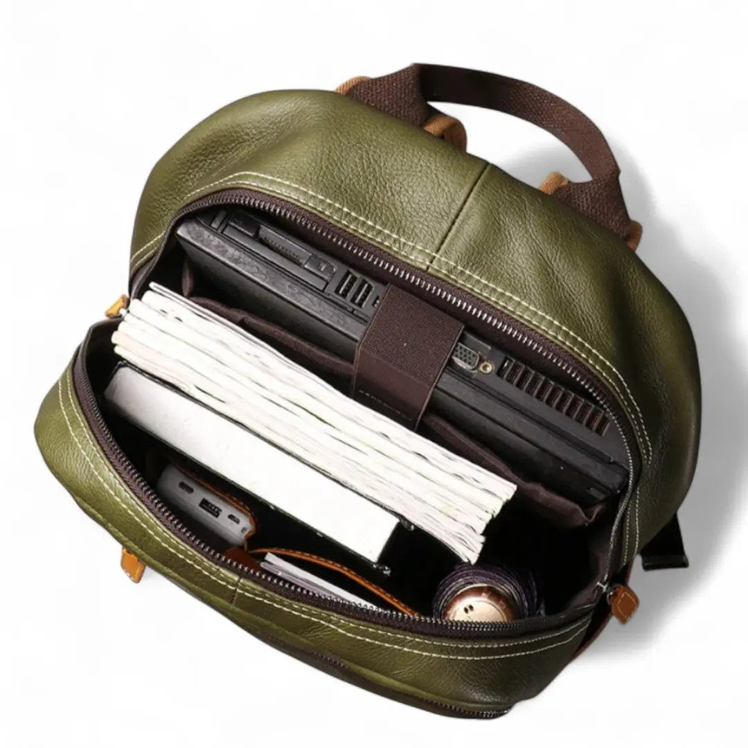Sac à Dos Cuir Véritable Vintage PC 15’’ Elégant – 20L | Havresacs HavreSacs