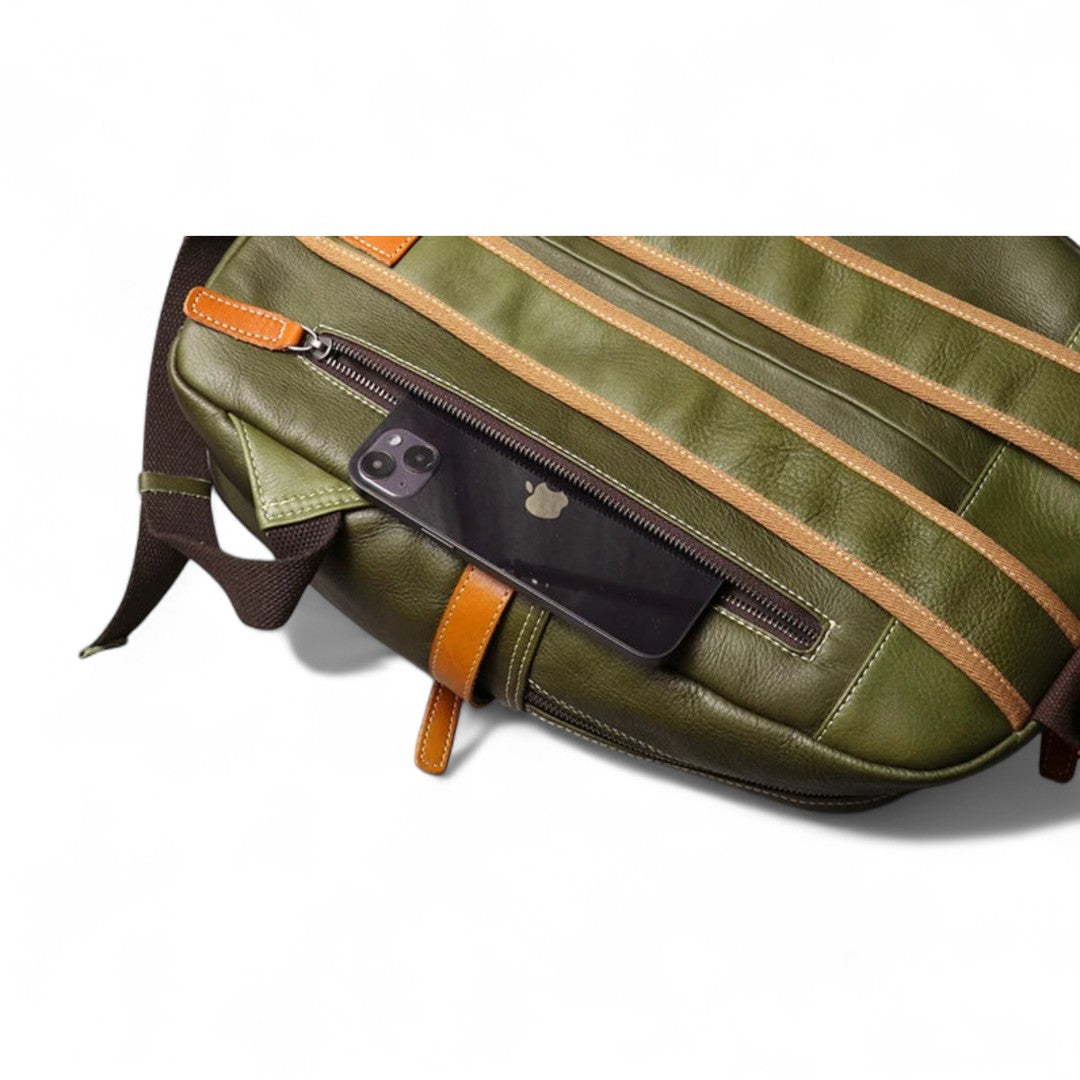 Sac à Dos Cuir Véritable Vintage PC 15’’ Elégant – 20L | Havresacs