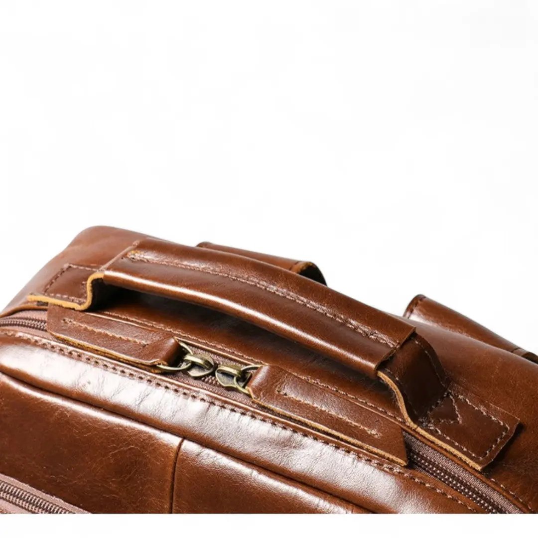 Sac à Dos Cuir Véritable Vintage Ordi 15’’ Léger – 18L | Havresacs HavreSacs