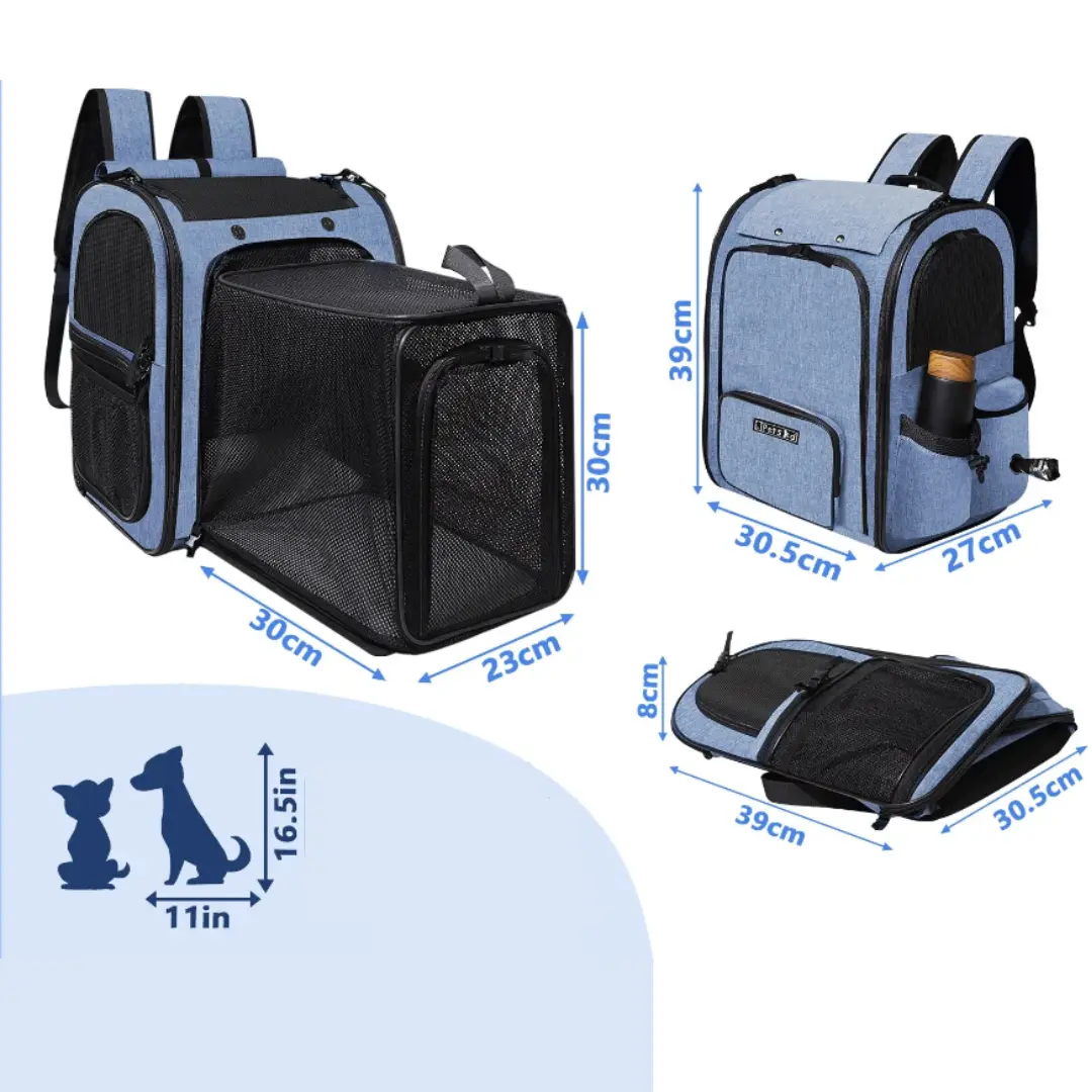 Sac à dos pour transport chien de 9kg extensible - Havresacs - HavreS