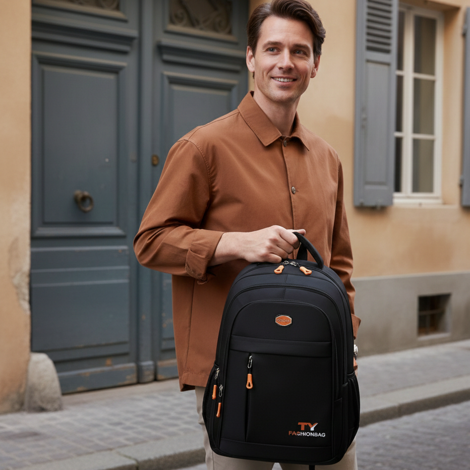 Sac à Dos Homme Grande Capacité Étanche 30L - Style Casual | Havresacs