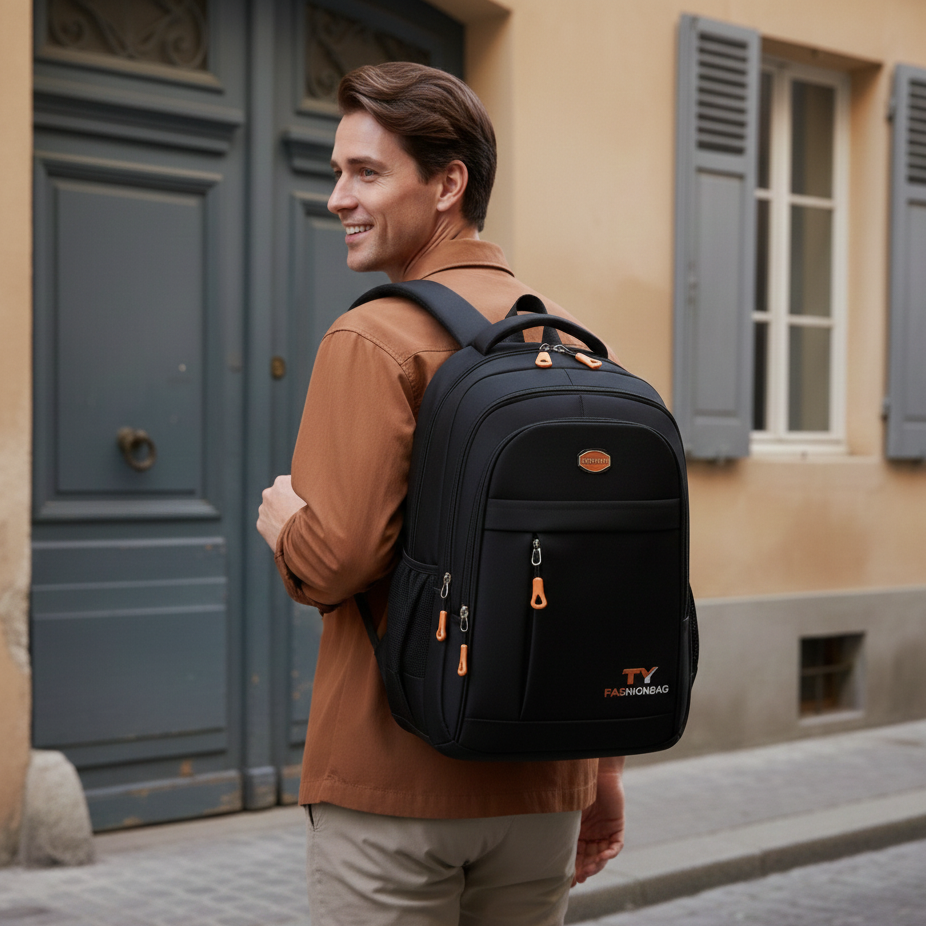 Sac à Dos Homme Grande Capacité Étanche 30L - Style Casual | Havresacs