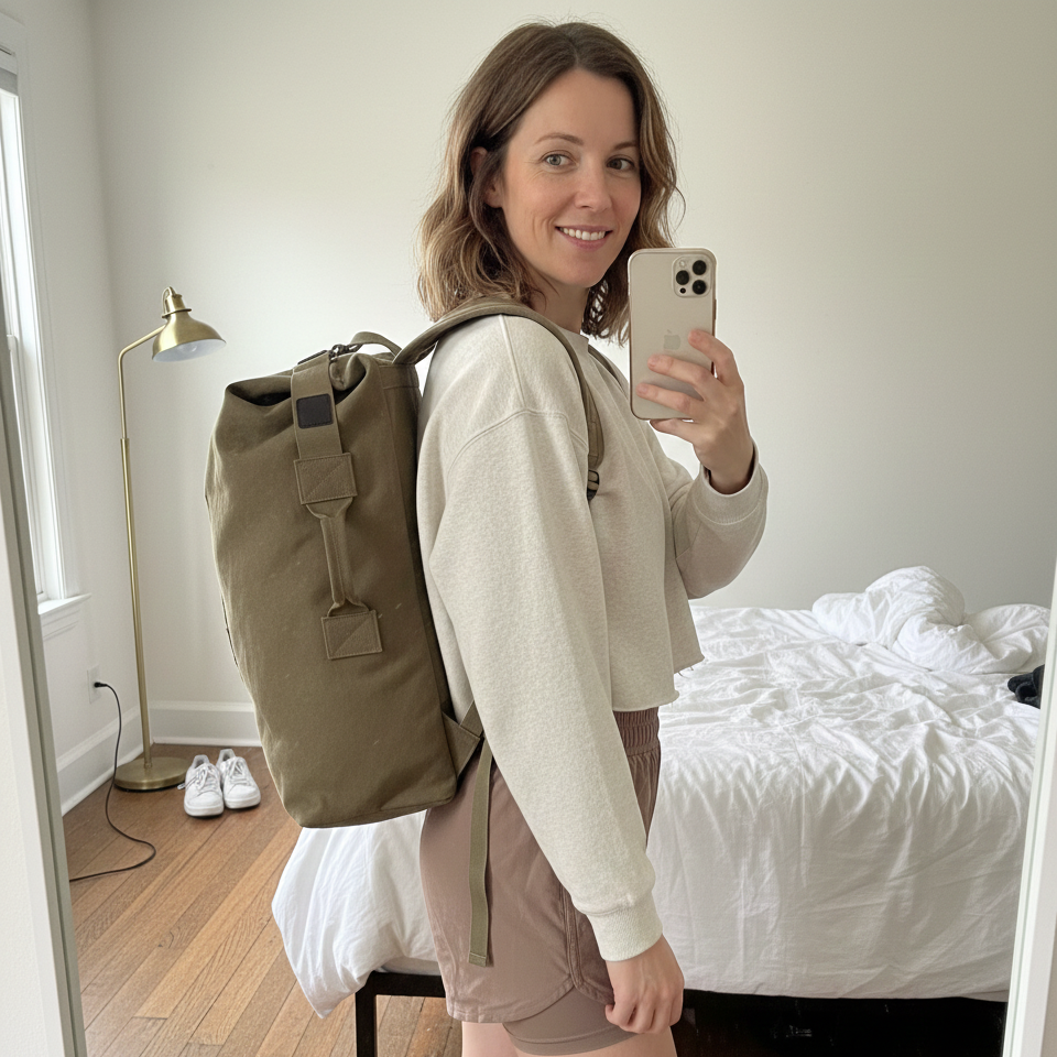 Sac à dos toile homme militaire, grande capacité - Havresacs