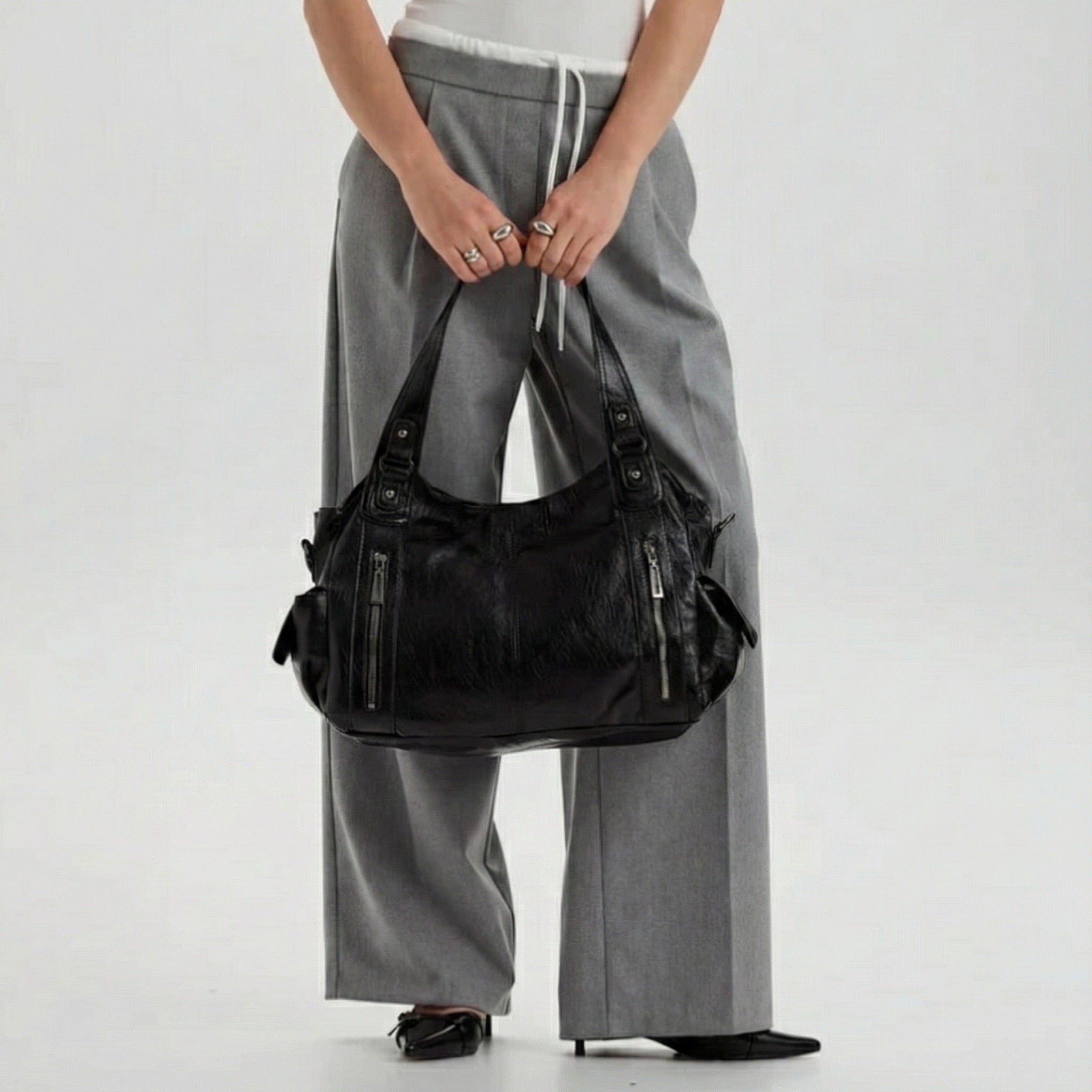 Sac à Main de Cours Multi-Poches - Zippé & Ville - HavreS