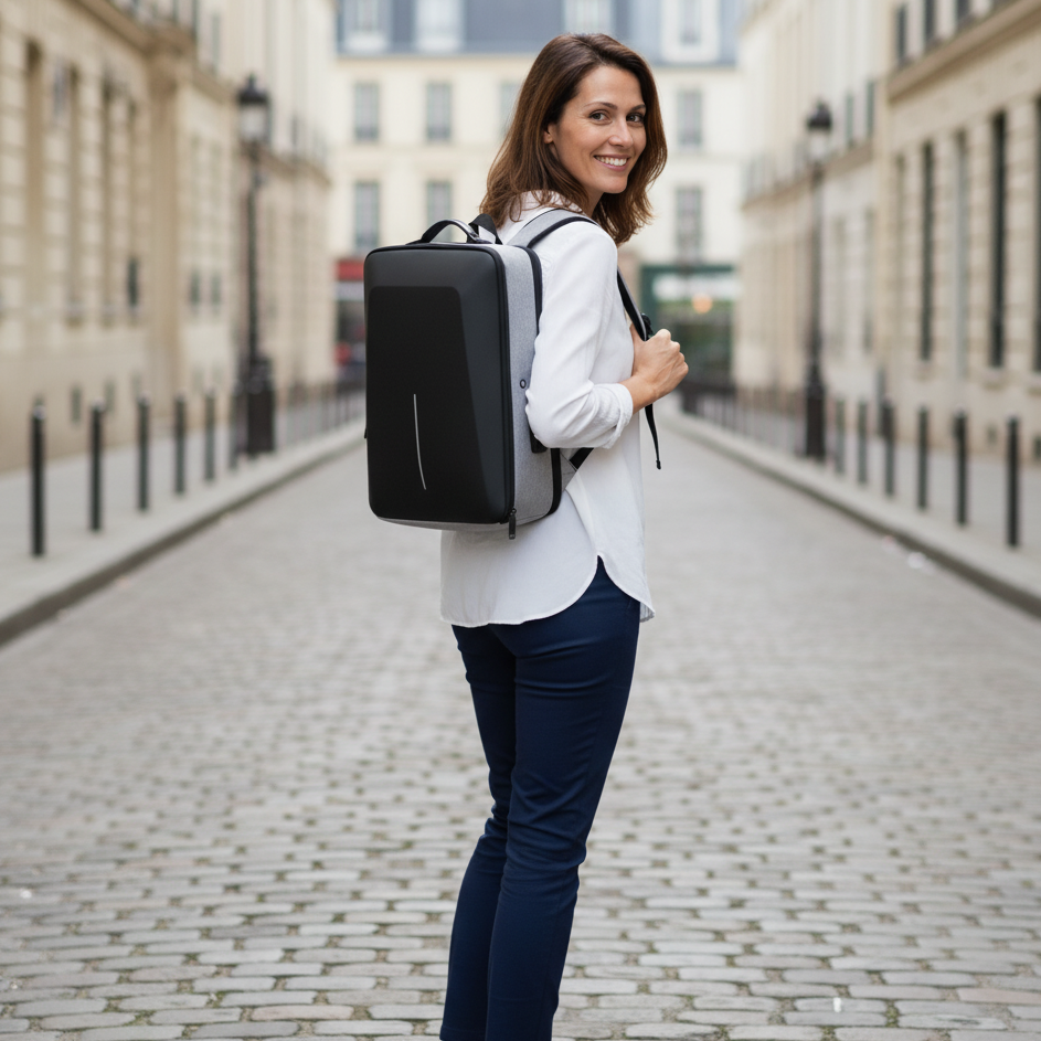 Sac à dos sécurisé anti pickpocket idéal en bagage cabine – Havresacs