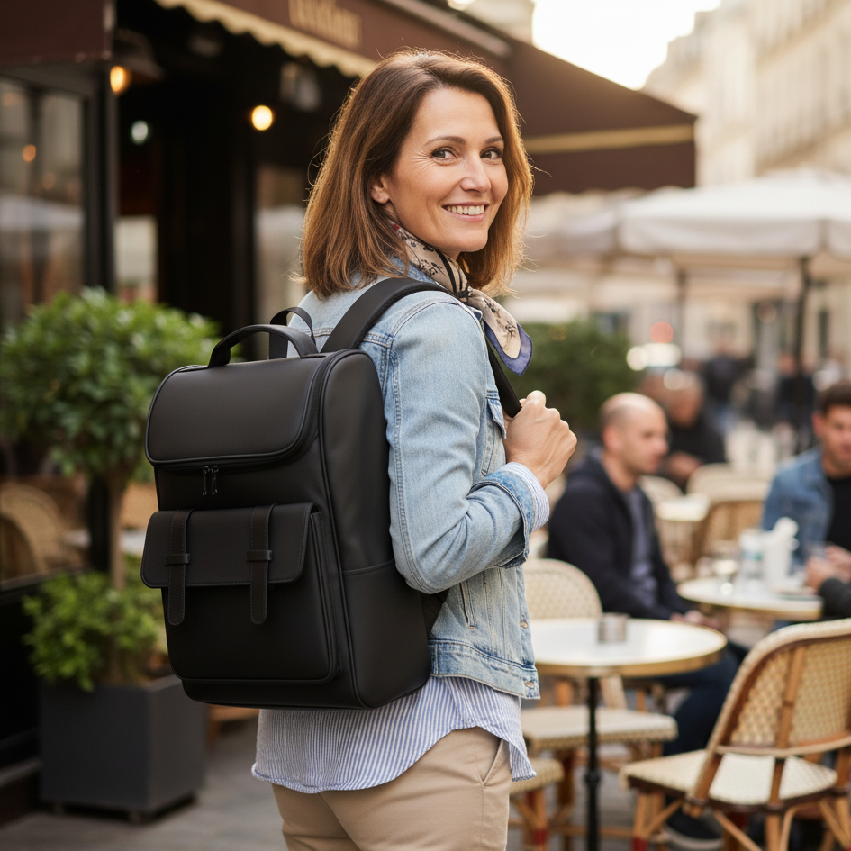 Sac à dos femme homme urbain léger imperméable - Havresacs