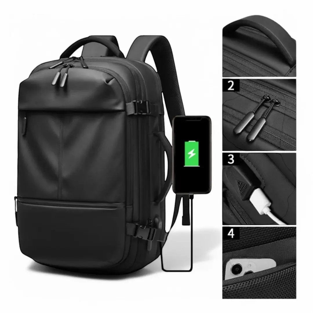 Meilleur sac à dos voyage cabine connecté 30L extensible – Havresacs - HavreS
