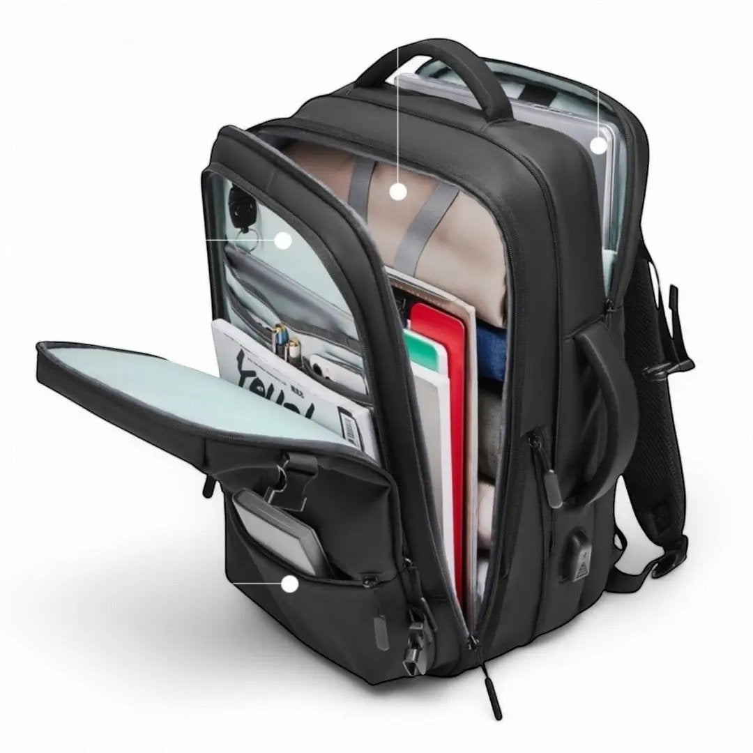 Meilleur sac à dos voyage cabine connecté 30L extensible – Havresacs - HavreS