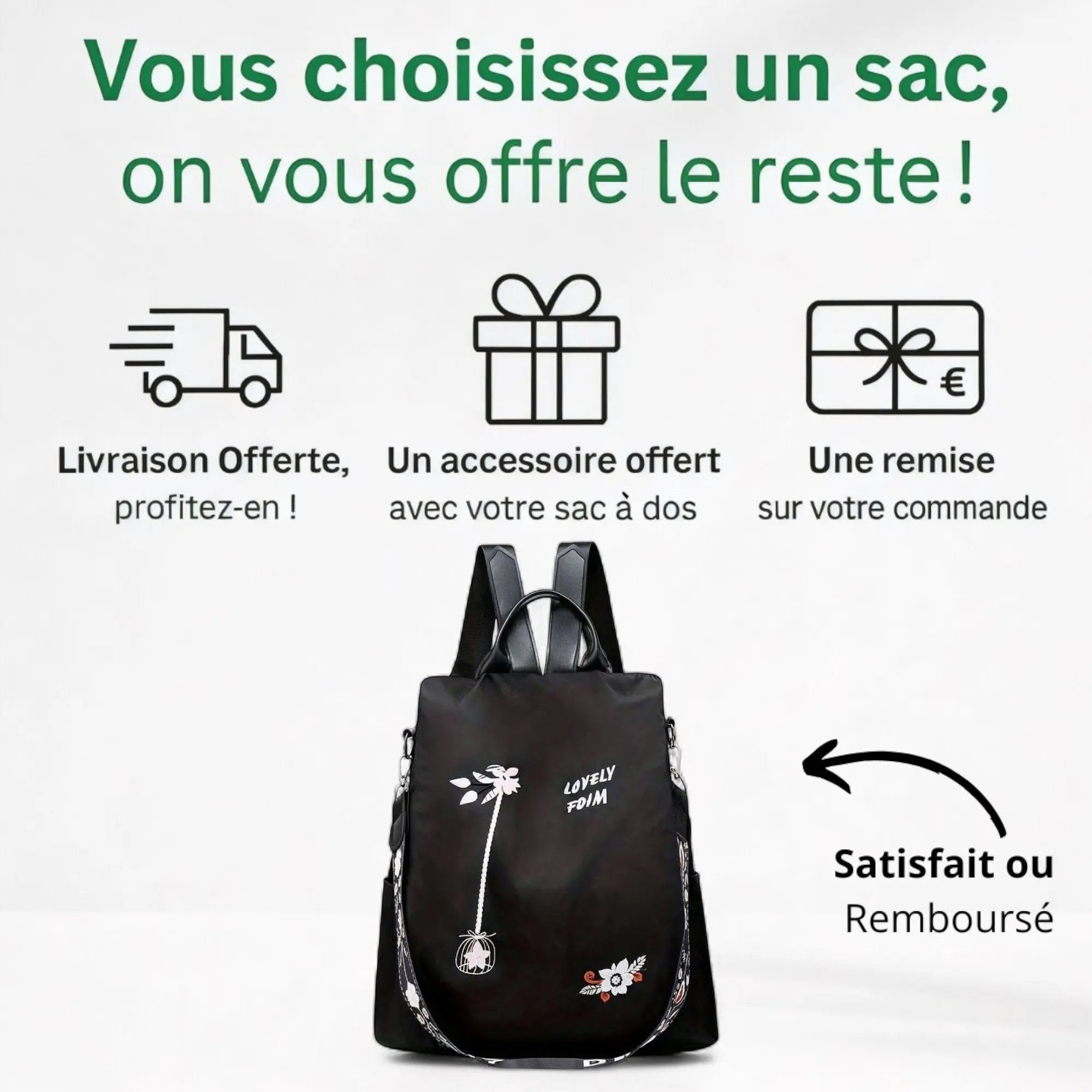 Sac à main sac à dos 2 en 1 de 12 litres | Sac élégant – Havresacs - HavreS